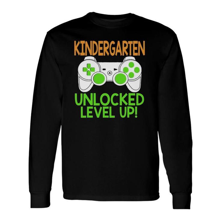 Kindergarten Unlocked Level Up Back To School Long Sleeve T-Shirt T-Shirt