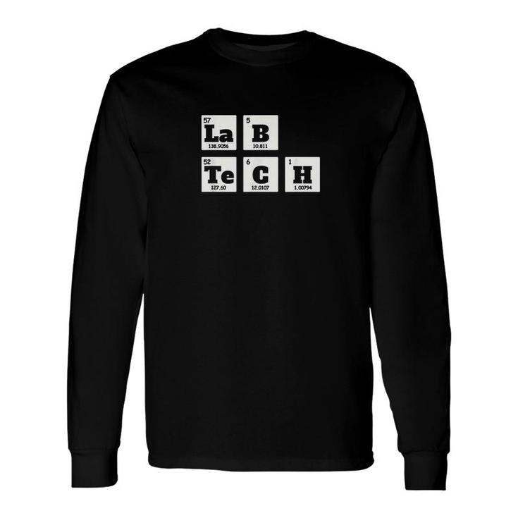 Lab Tech Periodic Table Elements Long Sleeve T-Shirt