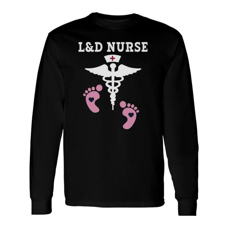 L&D Labor And Delivery Nurse Caduceus Long Sleeve T-Shirt T-Shirt