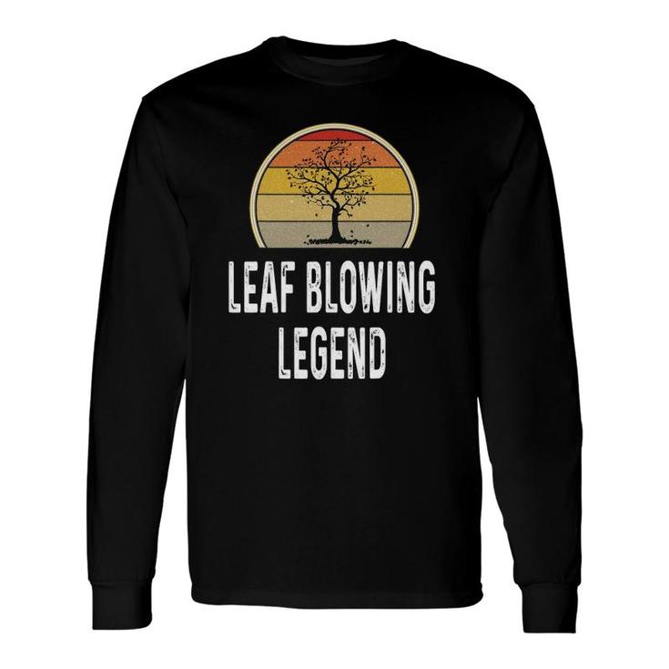 Leaf Blowing Legend Lawn Grass Cutting Dad Gif Long Sleeve T-Shirt T-Shirt