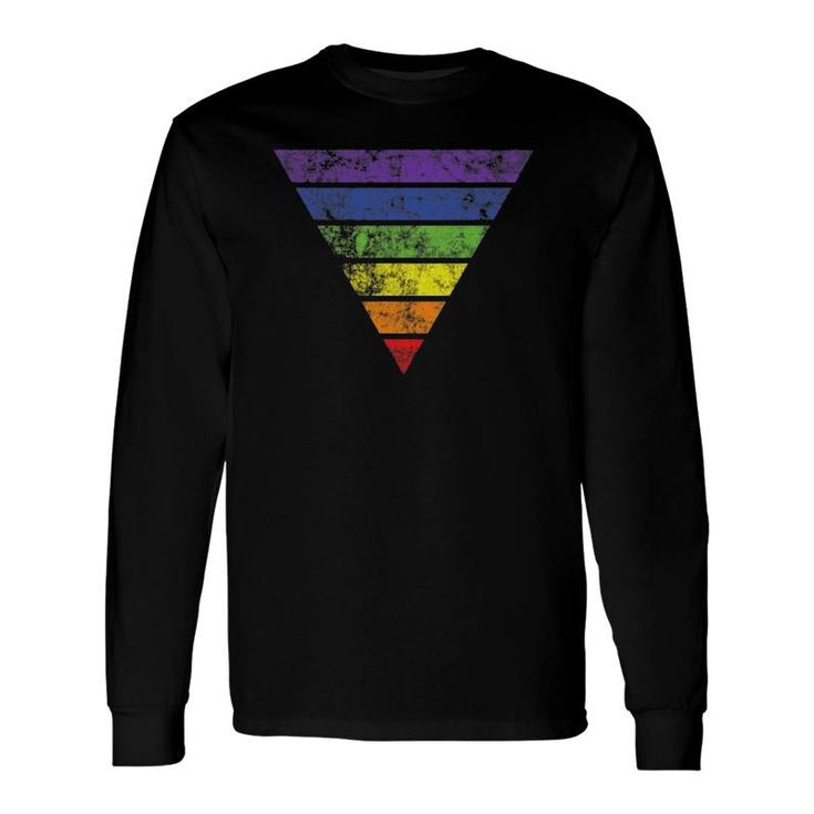 Lgbt Gay Pride Rainbow Flag Vintage Graphic Tee Long Sleeve T-Shirt T-Shirt