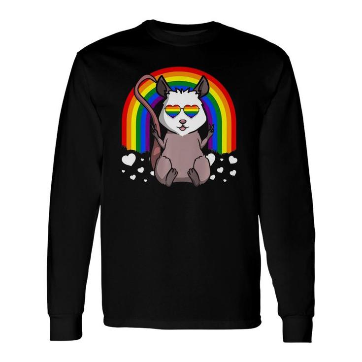 Lgbt Possum Gay Pride Rainbow Lgbtq Long Sleeve T-Shirt T-Shirt