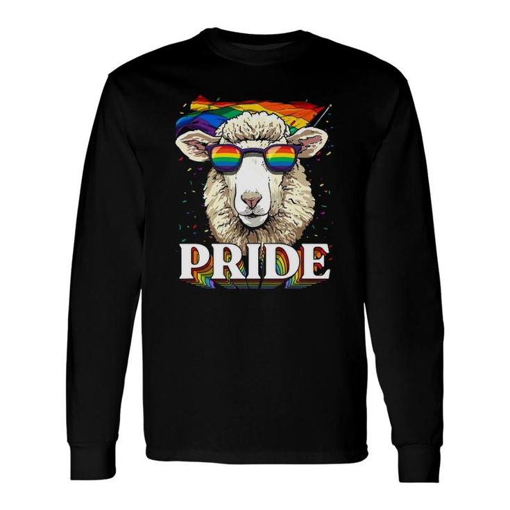 Lgbt Sheep Gay Pride Lgbtq Rainbow Flag Sunglasses Long Sleeve T-Shirt T-Shirt