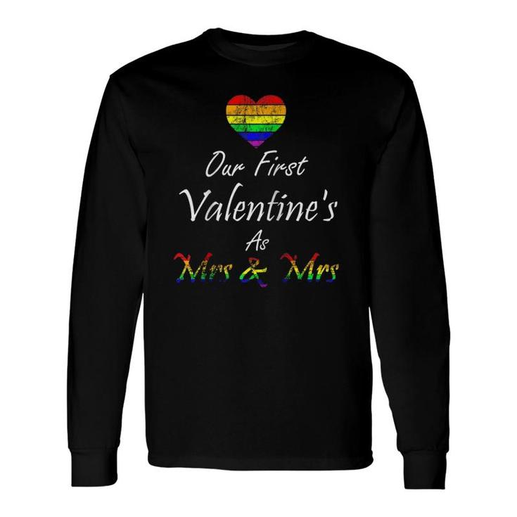 Lgbtq Valentine's Day Matching Couples Gay Lesbian Pride Raglan Baseball Tee Long Sleeve T-Shirt T-Shirt