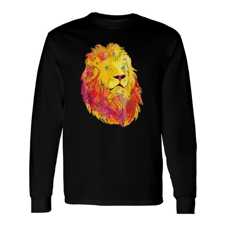 Lion Men, Vintage Lion Long Sleeve T-Shirt T-Shirt