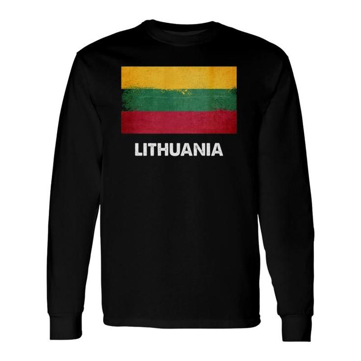 Lithuania Flag Lithuanian Long Sleeve T-Shirt