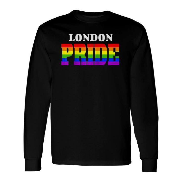 London Gay Pride Parade Rainbow Flag Colours Raglan Baseball Tee Long Sleeve T-Shirt T-Shirt