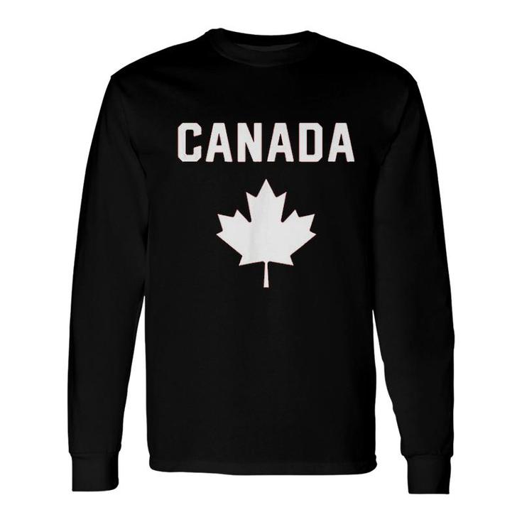 I Love Canada Minimalist Canadian Flag V2 Long Sleeve T-Shirt