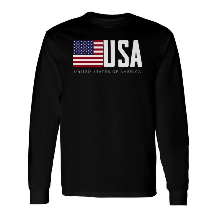 I Love Usa, Enjoy Cool Usa United States Of America Flag Long Sleeve T-Shirt T-Shirt