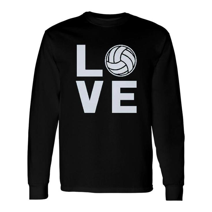 Love Volleyball For Volleyball Fans Long Sleeve T-Shirt