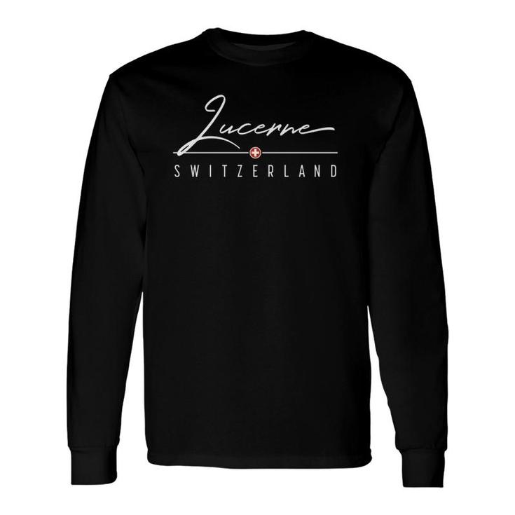 Lucerne Switzerland For & Long Sleeve T-Shirt T-Shirt
