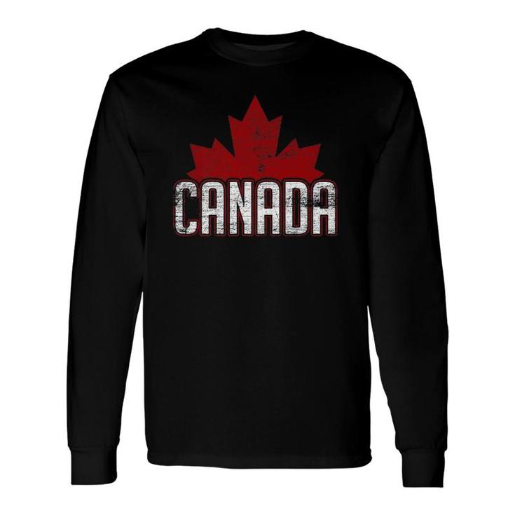 Maple Leaf Canada Long Sleeve T-Shirt