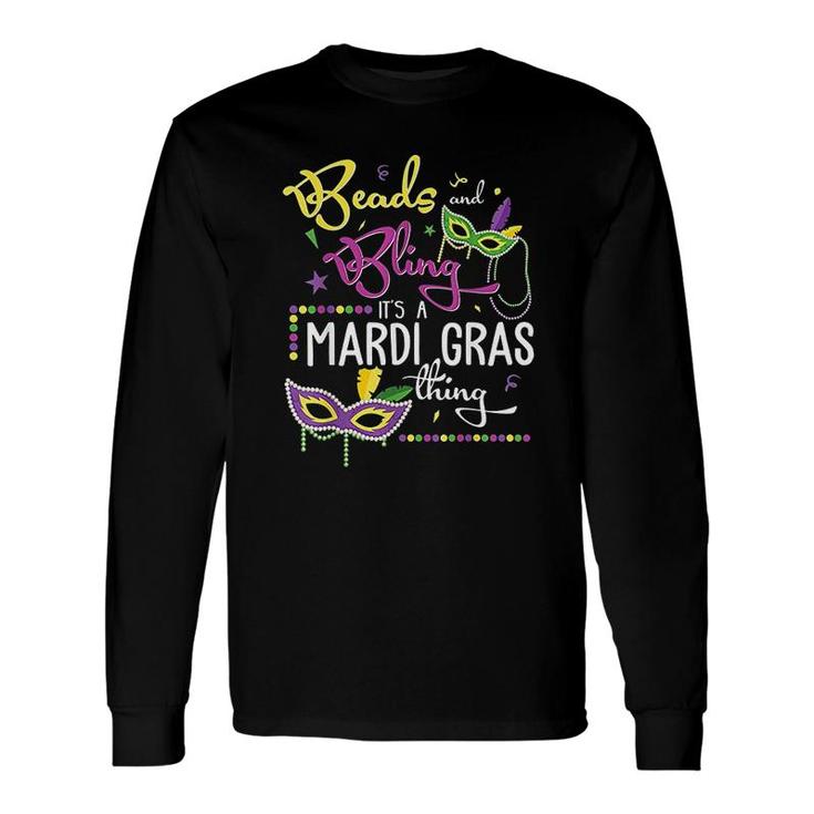 Mardi Gras Bling And Beads Long Sleeve T-Shirt T-Shirt