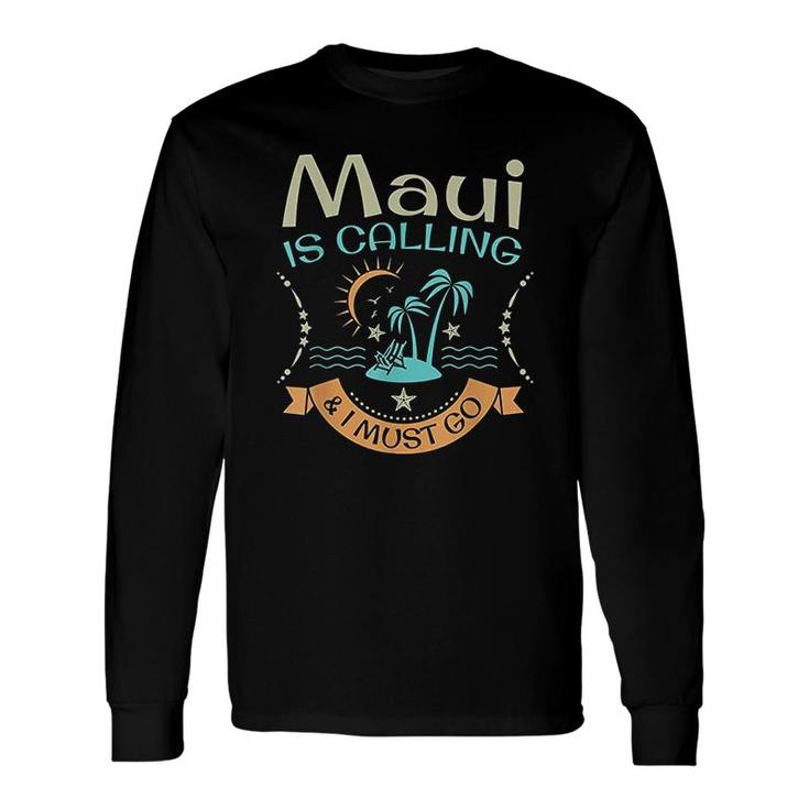 Maui Hawaii Hawaiian Beach Aloha Summer Vacation Long Sleeve T-Shirt T-Shirt