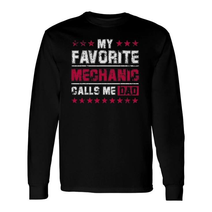 Mechanic Dad From Daughterfather's Day Long Sleeve T-Shirt T-Shirt