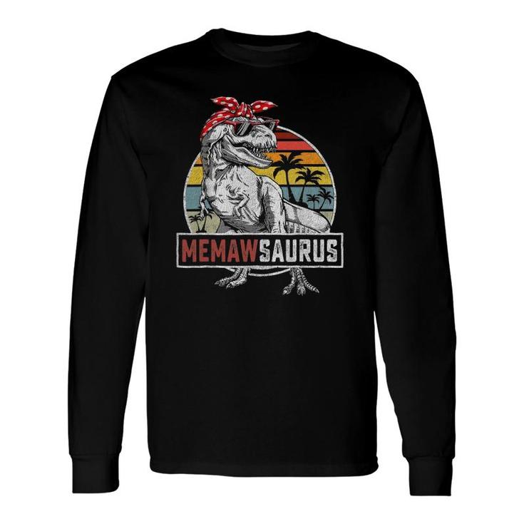 Memawsaurusrex Dinosaur Memaw Saurus Matching Long Sleeve T-Shirt T-Shirt
