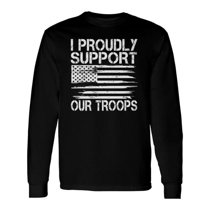 Memorial Day I Proudly Support Our Troops Premium Long Sleeve T-Shirt T-Shirt