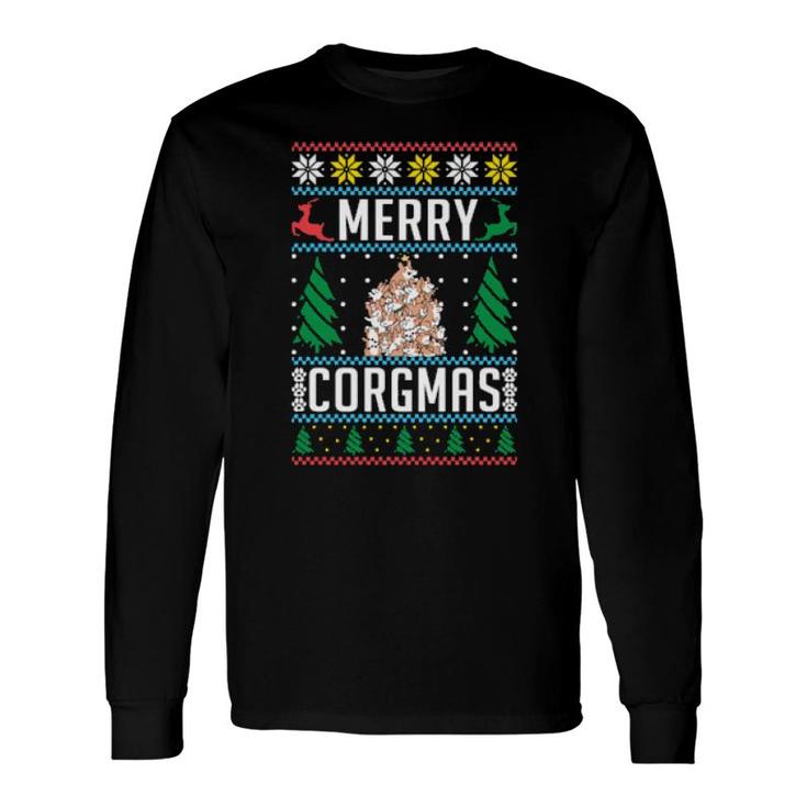 Merry Corgmas Corgi Dog Christmas Long Sleeve T-Shirt T-Shirt