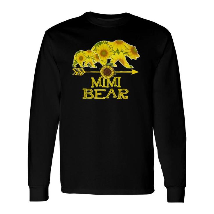 Mimi Bear Bear Sunflower Mother Father Long Sleeve T-Shirt T-Shirt