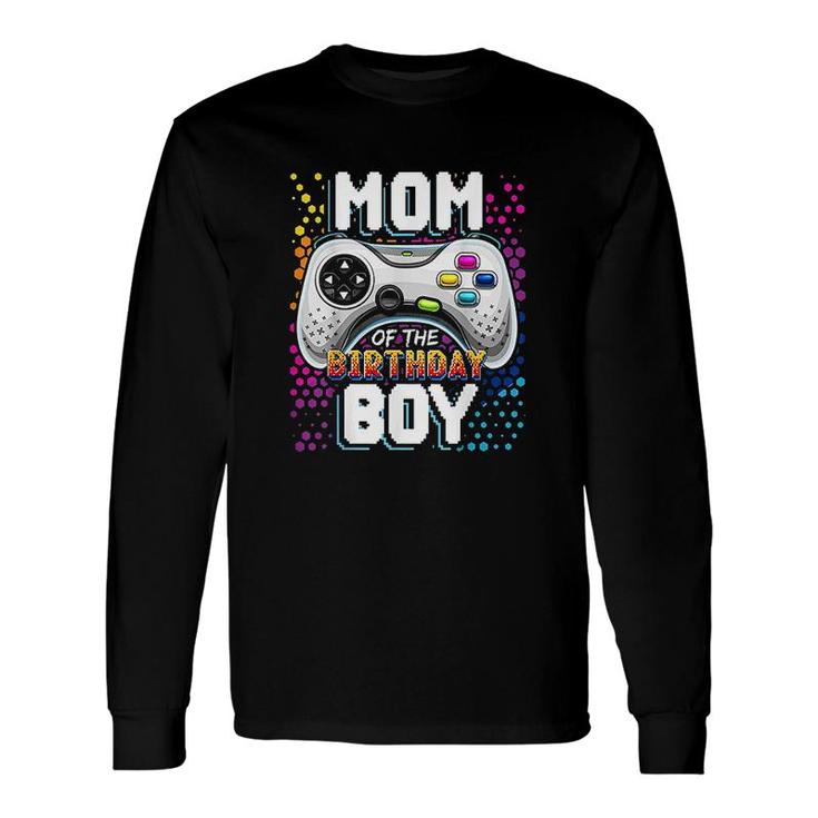 Mom Boy Matching Video Gamer Birthday Party Long Sleeve T-Shirt