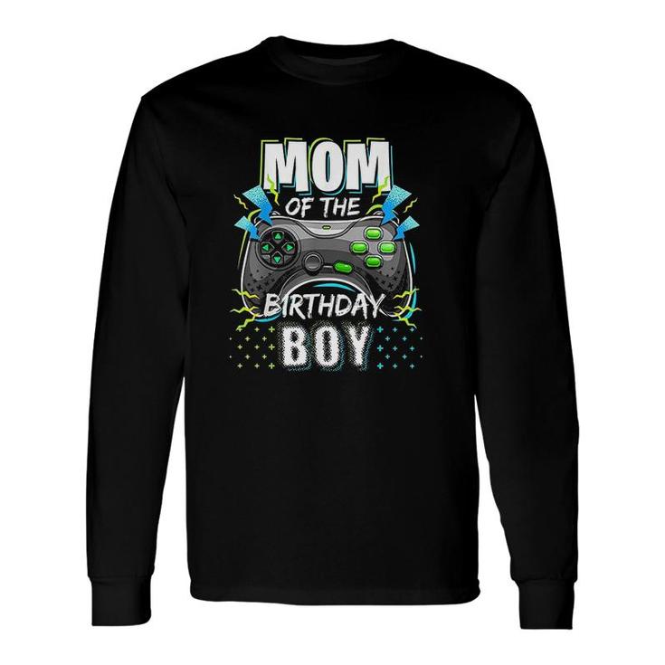 Mom Matching Video Gamer Birthday Party Long Sleeve T-Shirt