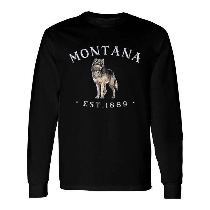 Montana For Montana Wolf Long Sleeve T-Shirt