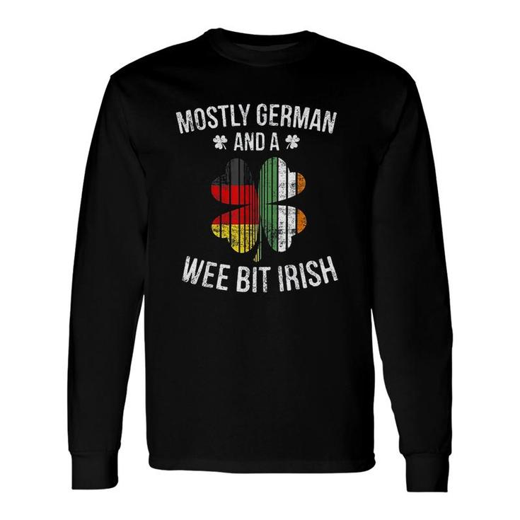 Mostly German Wee Bit Irish Germany Patrick Day Long Sleeve T-Shirt
