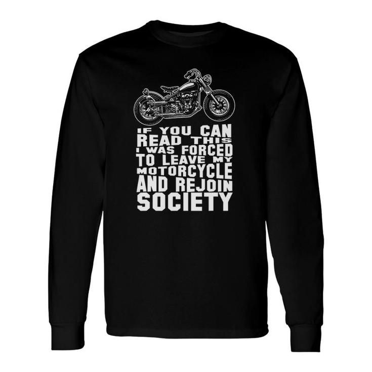 Motorcycle For Riding Biker Dad Bike Long Sleeve T-Shirt T-Shirt