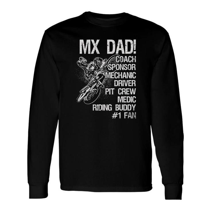 Mx Dad Coach Sponsor Mechanic Driver Pit Crew Medic Ridding Buddy Long Sleeve T-Shirt T-Shirt