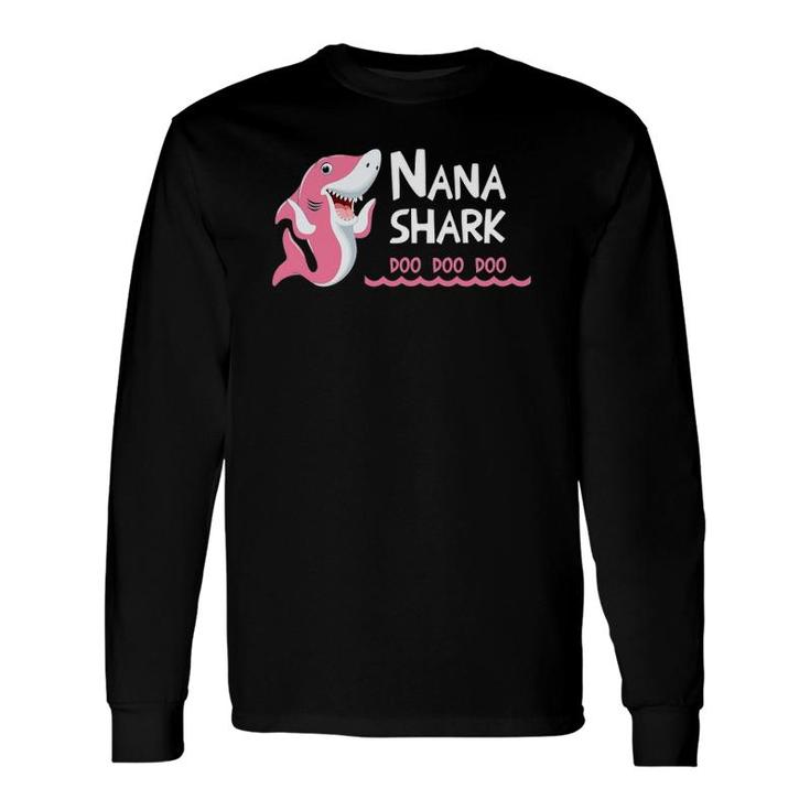 Nana Shark Ocean Animal Lovers Doo Long Sleeve T-Shirt T-Shirt