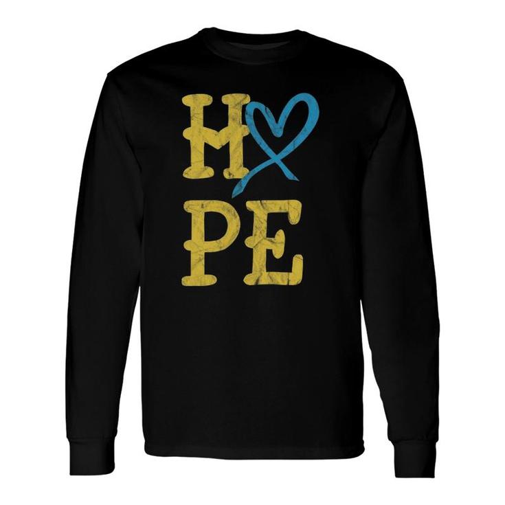 National Down Syndrome Awareness Month Hope Vintage T21 Long Sleeve T-Shirt T-Shirt