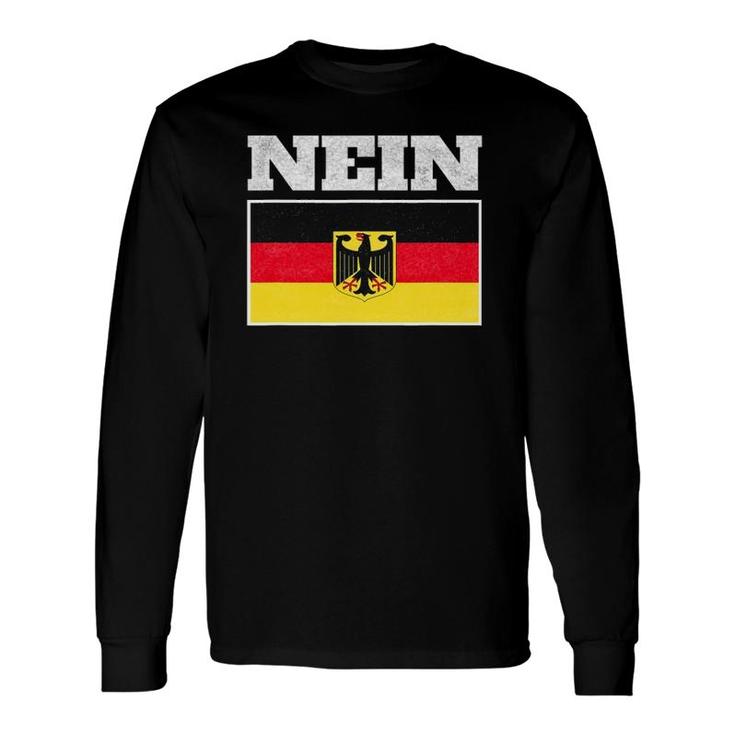 Nein Deutschland Flag Of German Eagle Germany German Long Sleeve T-Shirt T-Shirt