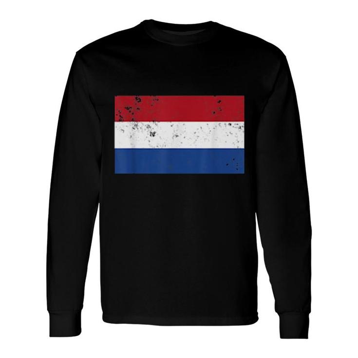 Netherlands Flag Traditional Long Sleeve T-Shirt