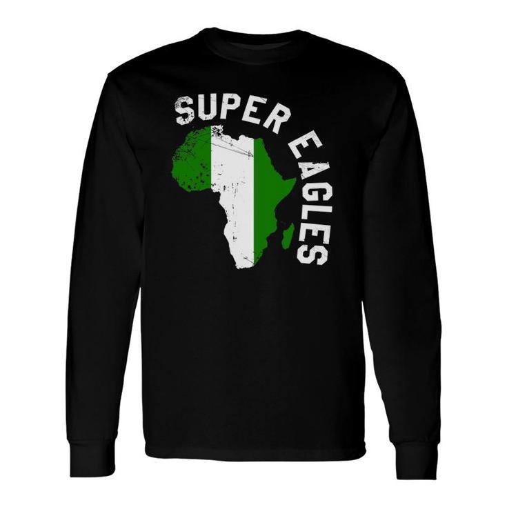 Nigerian Soccer Flag Super Eagle Long Sleeve T-Shirt T-Shirt