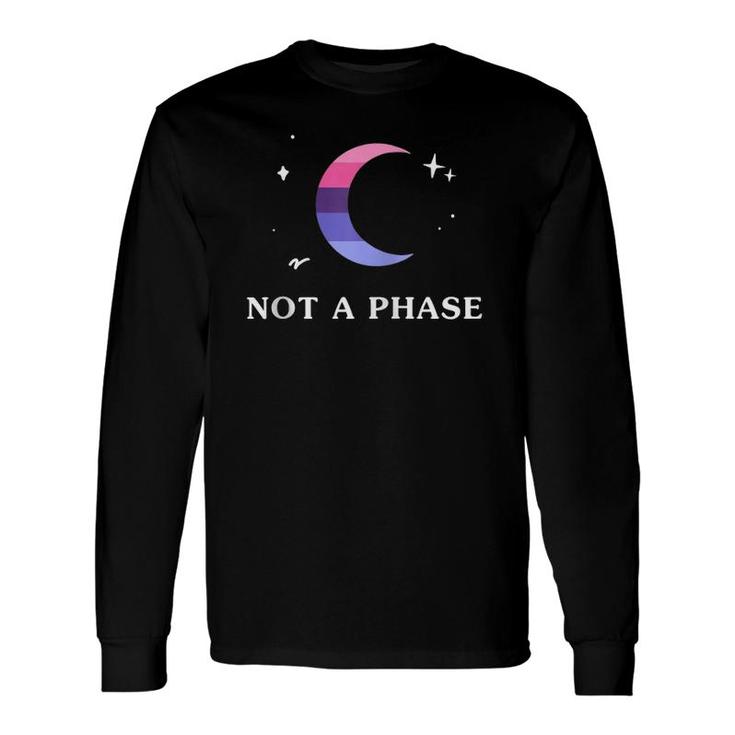 Not A Phase Omnisexual Lgbtq Pride Flag Moon Zip Long Sleeve T-Shirt T-Shirt