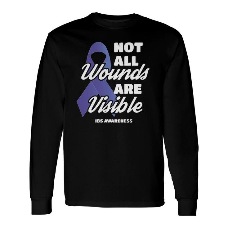 Not All Wounds Are Visible Ibs Awareness Long Sleeve T-Shirt T-Shirt