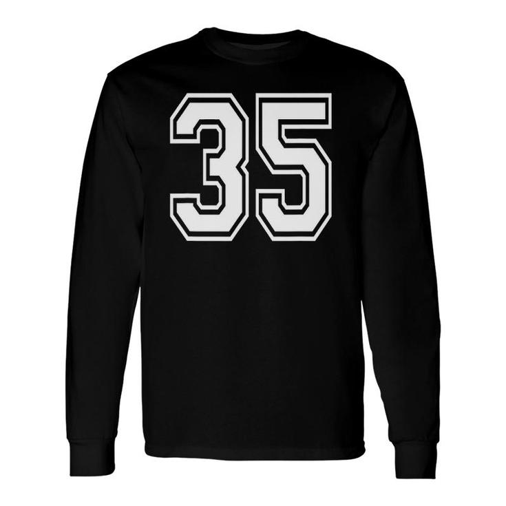 Number 35 Numbered Uniform Sports Jersey Team 35Th Birthday T-Shirt ...