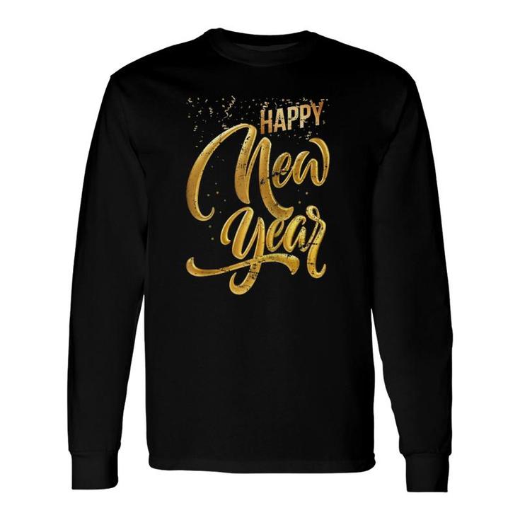 Nye 2022 Celebration Party Confetti Happy New Year Raglan Baseball Tee Long Sleeve T-Shirt