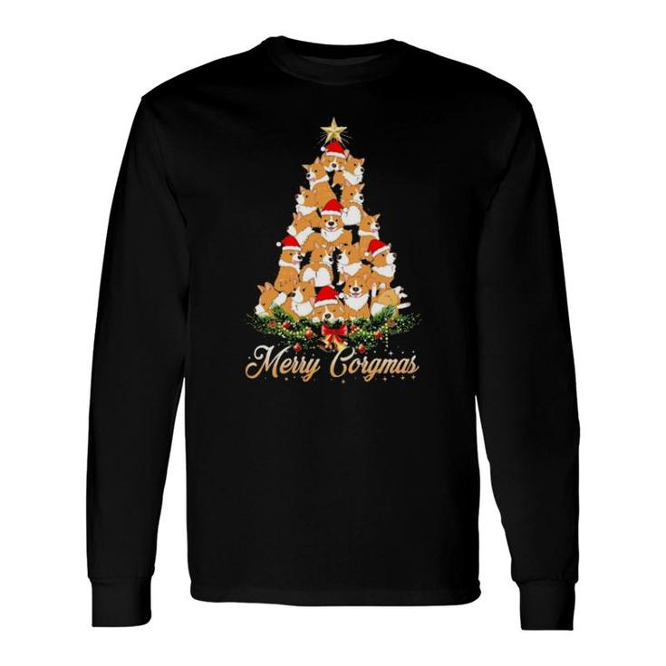 Official Corgi Merry Corgmas Tree Merry Christmas Long Sleeve T-Shirt T-Shirt