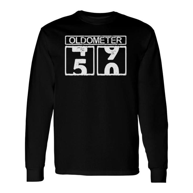 Oldometer Bday 50Th Birthday Fifty Years Old Long Sleeve T-Shirt T-Shirt