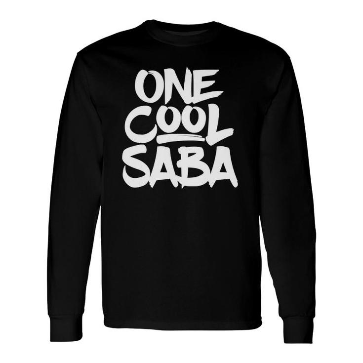 One Cool Saba Grandfather Dad Tee Long Sleeve T-Shirt T-Shirt