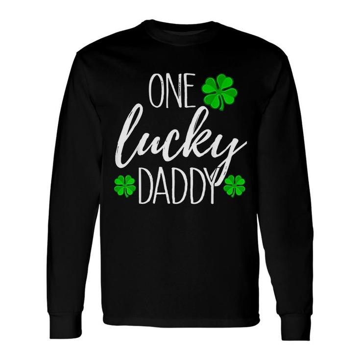 One Lucky Dad Matching St Patricks Day Long Sleeve T-Shirt T-Shirt