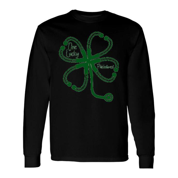 One Lucky Phlebotomist St Patricks Day Long Sleeve T-Shirt T-Shirt