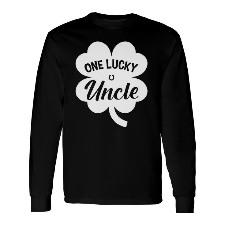 One Lucky Uncle Shamrock Four Leaf Clover St Patricks Day Long Sleeve T-Shirt T-Shirt