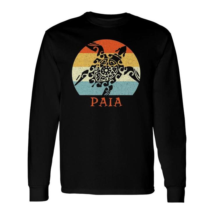 Paia Maui Vintage Retro Throwback Vacation Souvenir Long Sleeve T-Shirt T-Shirt