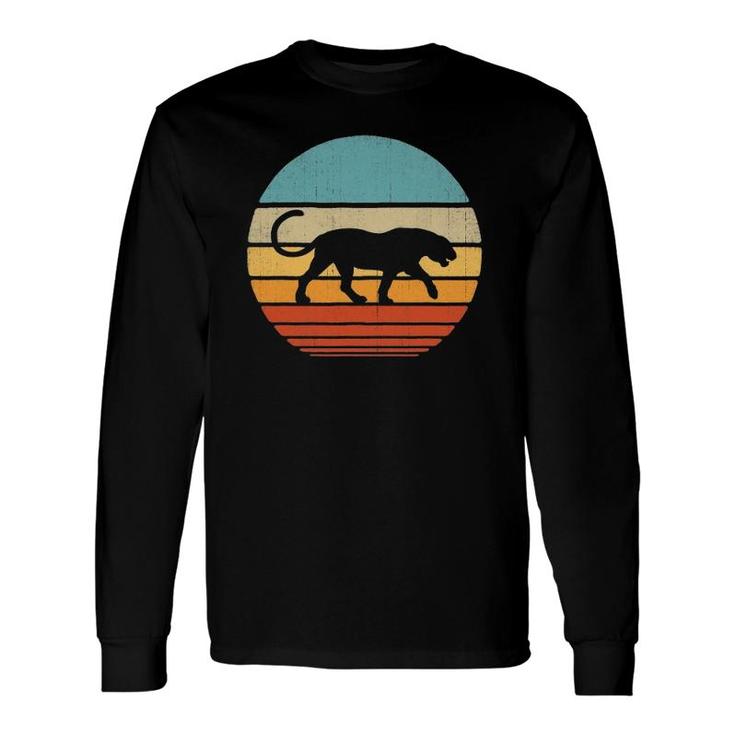 Panther Vintage 60S 70S Retro Animal Lover Long Sleeve T-Shirt T-Shirt