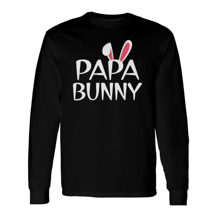 Papa Bunny Rabbit Matching Couple Daddy Easter Long Sleeve T-Shirt T-Shirt