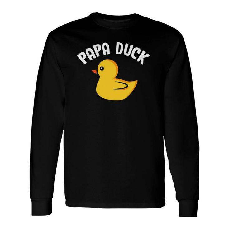 Papa Duck Duck Lover Duck Hunting Father's Day Long Sleeve T-Shirt T-Shirt