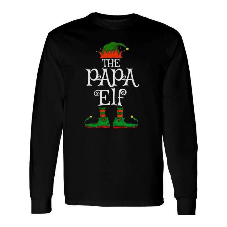 The Papa Elf Matching Christmas Dad Long Sleeve T-Shirt T-Shirt