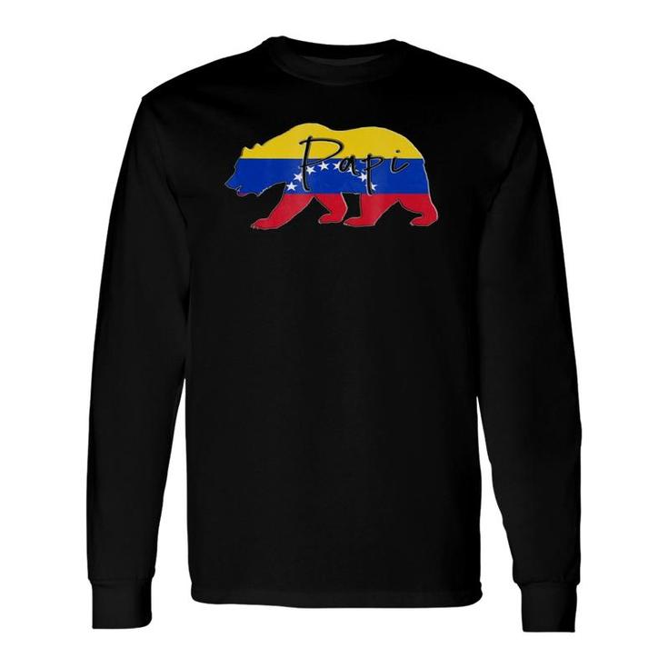 Papi Bear Venezuela Flag Long Sleeve T-Shirt T-Shirt